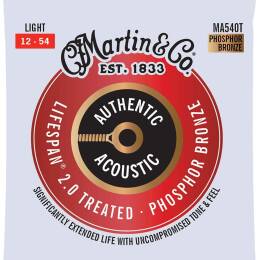 Martin Authentic Acoustic Lifespan 2.0 Treated Phosphor Bronze 12-54 (MA540T) struny do gitary akustycznej
