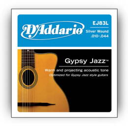 Struny D'Addario EJ83L Gypsy Jazz Ball End Light 10-44 struny do gitary akustycznej
