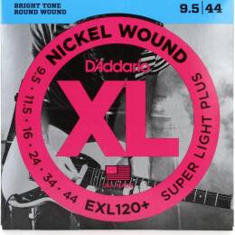 Struny D'Addario EXL120+ Nickel Wound Super Light Plus 9.5-44