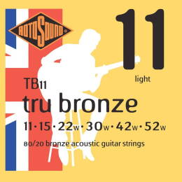 Struny Rotosound Tru Bronze 80/20 Bronze Acoustic Light 11-52 (TB11)