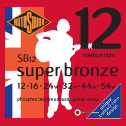 Rotosound Super Bronze Phosphor Bronze 12-53 (SB12) struny do gitary akustycznej