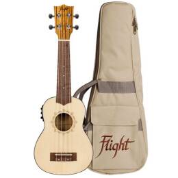 FLIGHT DUS320CEQ SP/ZEB elektro-akustyczne ukulele sopranowe 